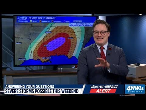 Tracking Severe Saturday Storms: What's New for Southeast Louisiana?