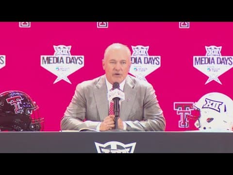 Big 12 commissioner, coaches speak on devastating Central Texas flood