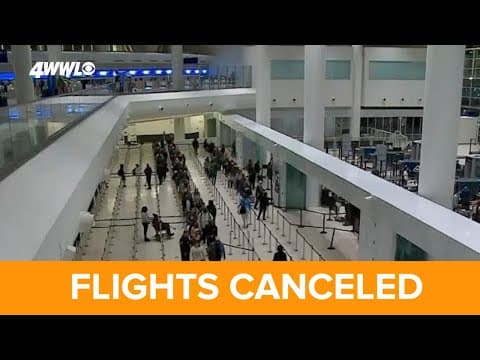 More than 130 flights canceled at New Orleans MSY