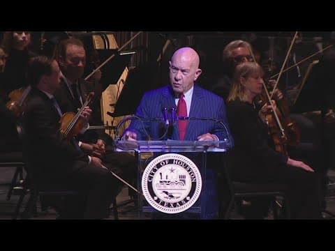 John Whitmire sworn in as Houston mayor at public inauguration