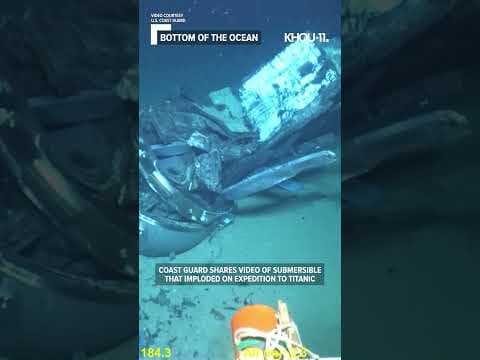 Coast Guard shares video of wreckage from sub expedition to the Titanic