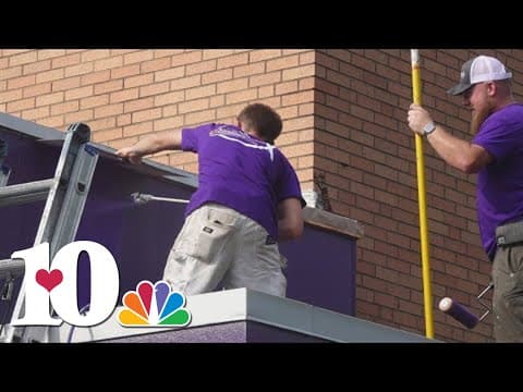 Alzheimer's Tennessee's building gets a fresh paint job after winning contest by local company