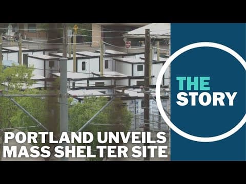 Portland unveils first large sanctioned homeless camp site