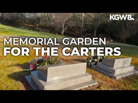 President Jimmy Carter's final resting place previewed