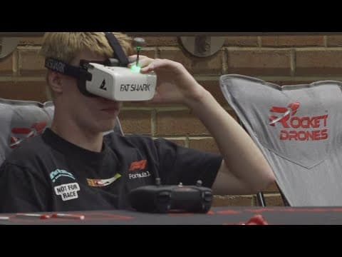 Drone racing competition inspires students