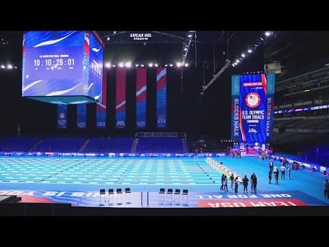 First look at pool constructed inside Lucas Oil Stadium
