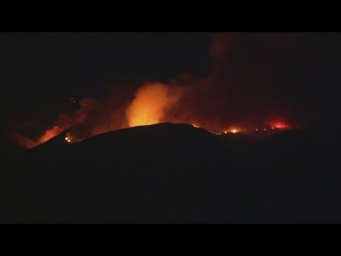 Border 2 Fire 6 PM update | Wildfire in Otay Mountains continues to grow