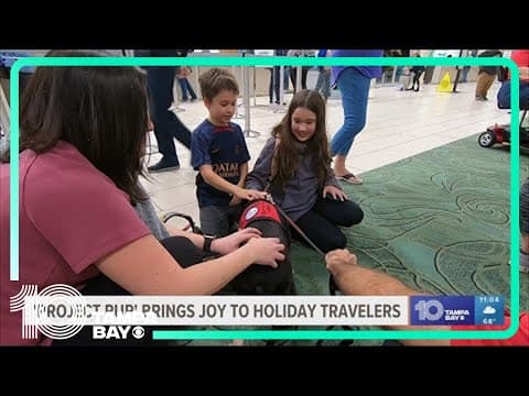 'Project Pup' alleviates stress for holiday travelers