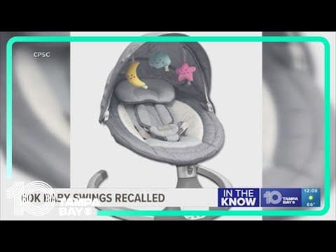 Baby swings recalled for suffocation risk