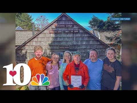 76-year-old man celebrates 100 hikes to Mount Le Conte