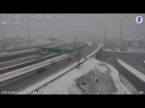 Heavy snow at times between now and 7pm across Central Indiana I 4pm Road Condition Update