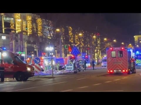2 killed, dozens hurt after car drives into German Christmas market