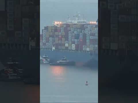 Ship that crashed into Baltimore bridge finally towed to port after 8 weeks