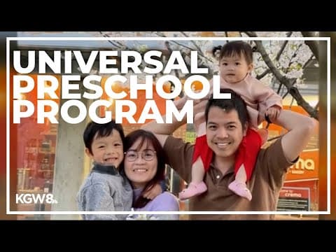 Multnomah County's universal preschool program bringing relief to working parents