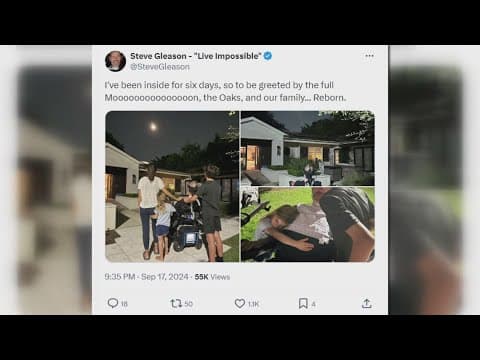 Saints icon Steve Gleason returns home after medical emergency