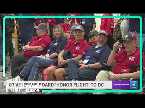 87 veterans board 'honor flight' to Washington DC