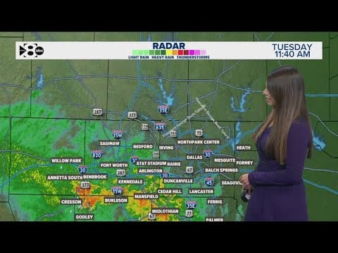 DFW Weather: Latest forecast and timeline as rain moving through parts of North Texas