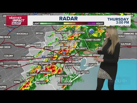 Weather Impact Alert | Update on strong storms moving through Houston area