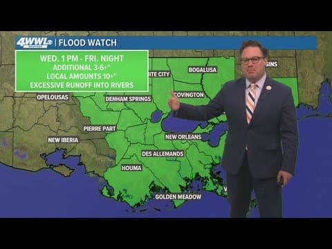New Orleans Weather: Tropical system looks to bring heavy rains
