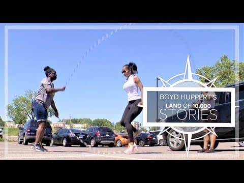 Working women, over 50, rediscover jumping double Dutch