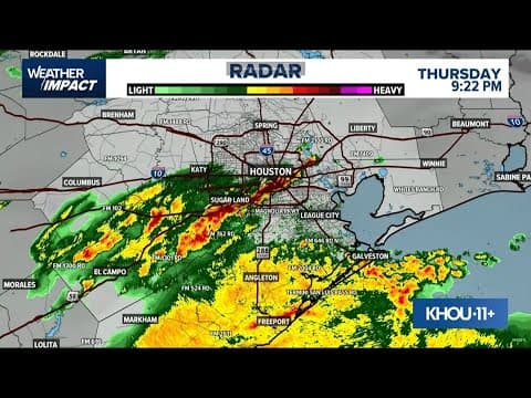 Live radar: Storms move through Houston area, dumping rain in spots