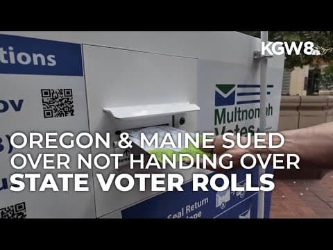 U.S. Justice Department files lawsuit against Oregon for voter list access