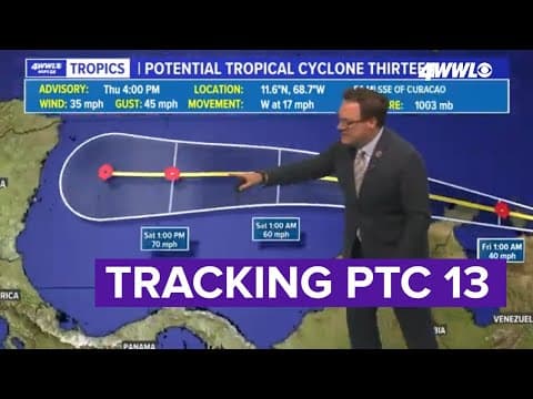 Eye on Tropics: PTC 13 in Caribbean