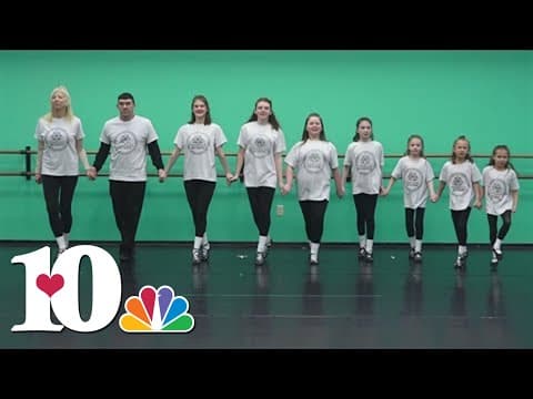 Irish dancers get ready for St. Patrick's Day