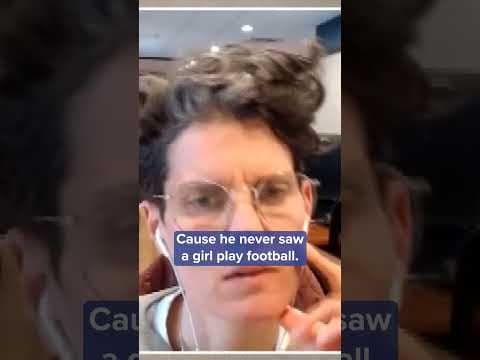 Cambridge girl celebrates her viral love for football