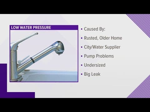 What to do if you have low water pressure?
