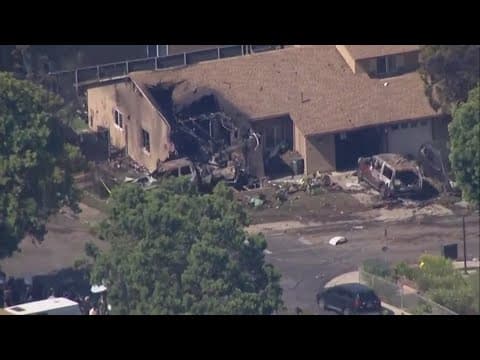 Three killed as private jet crashes into San Diego neighborhood