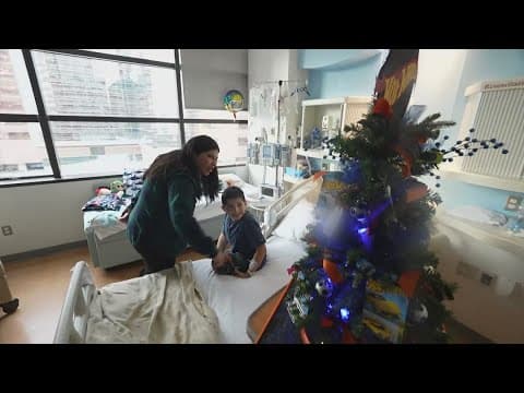 Kids at Texas Children's Hospital for the holidays get special treat