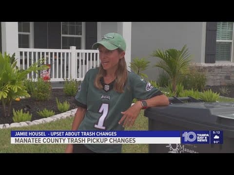 Manatee County residents adjust to new once-a-week trash pickup system