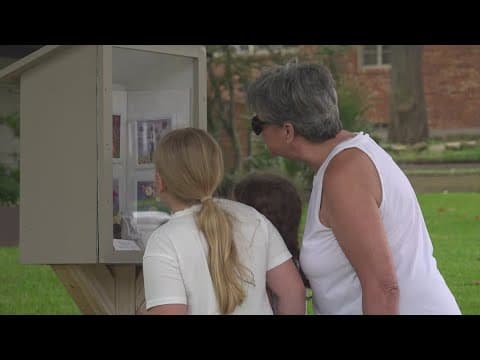 Texas couple builds mini art gallery outside their home