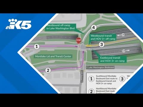 New HOV ramps open between westbound SR 520 and Montlake neighborhood