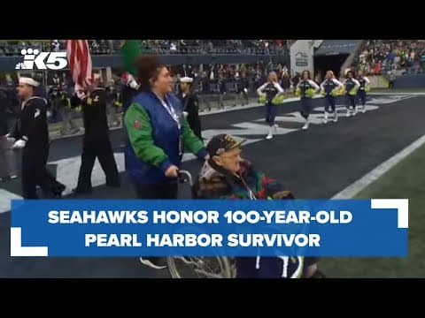 Seahawks honor 100-year-old Pearl Harbor survivor