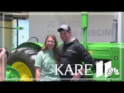 MN couple stops at John Deere Museum for honeymoon