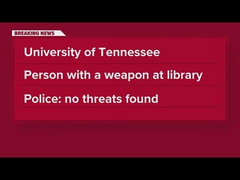 Knoxville police find no threat after person reported with a weapon on UT's campus