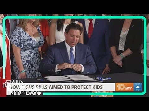 Bills to crack down on child predators signed by DeSantis