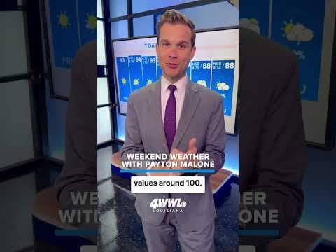 NEAR RECORD HEAT this weekend. WWL Louisiana weather for Friday, June 7th.