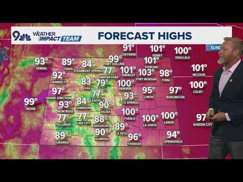 Denver Gazette weather forecast for Sunday, August 4