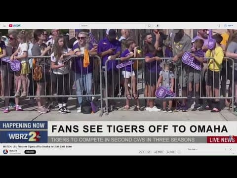 LSU Fans Send Off Tigers to Omaha for College World Series ⚾