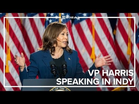 LIVE: VP Harris speaking in Indy