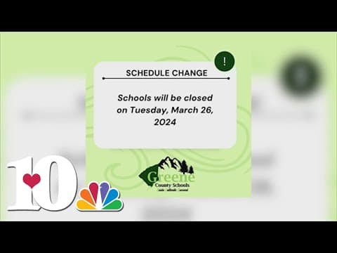 Greene County Schools to close March 26 as gusts expected to reach 80 mph