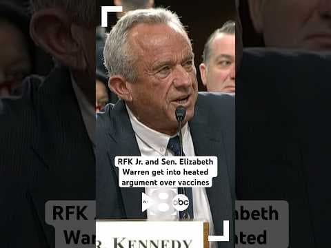 RFK Jr. and Sen. Elizabeth Warren got into a heated argument over vaccines at his Senate hearing