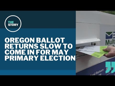Ballot returns for Multnomah County primary election show signs of a slump