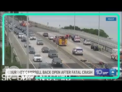 2 men killed in multi-vehicle crash on Courtney Campbell Causeway in Clearwater
