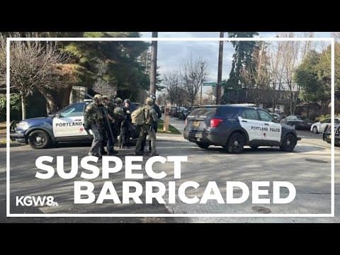 Suspected shooter barricaded in North Portland, residents asked to stay indoors