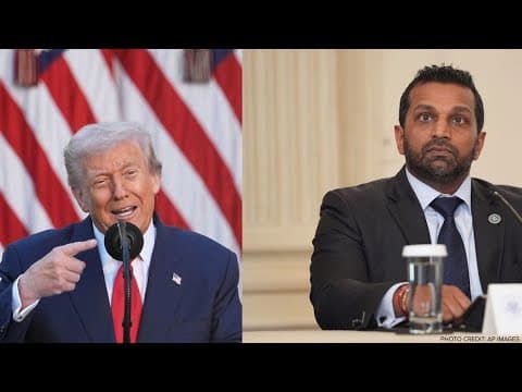 LIVE: Trump, Patel host news conference