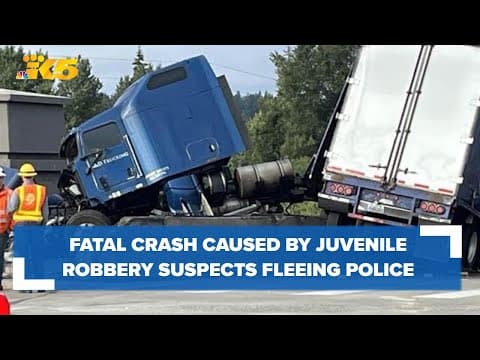 Lakewood police provide update on fatal semi-truck crash involving robbery suspects